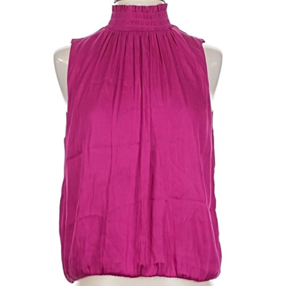 Banana Republic Magenta Sleeveless Blouse